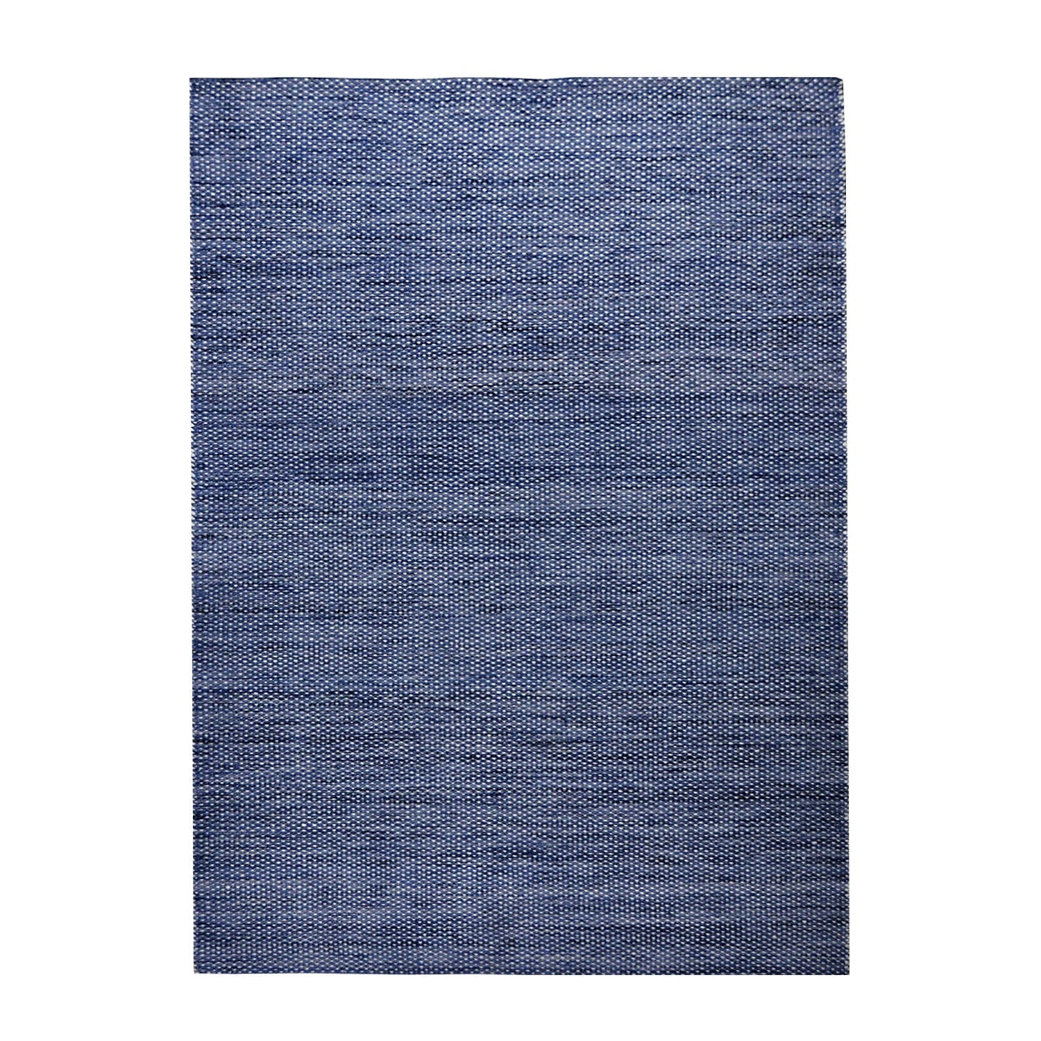 Double-sided wool rug - Toulon Blue/White