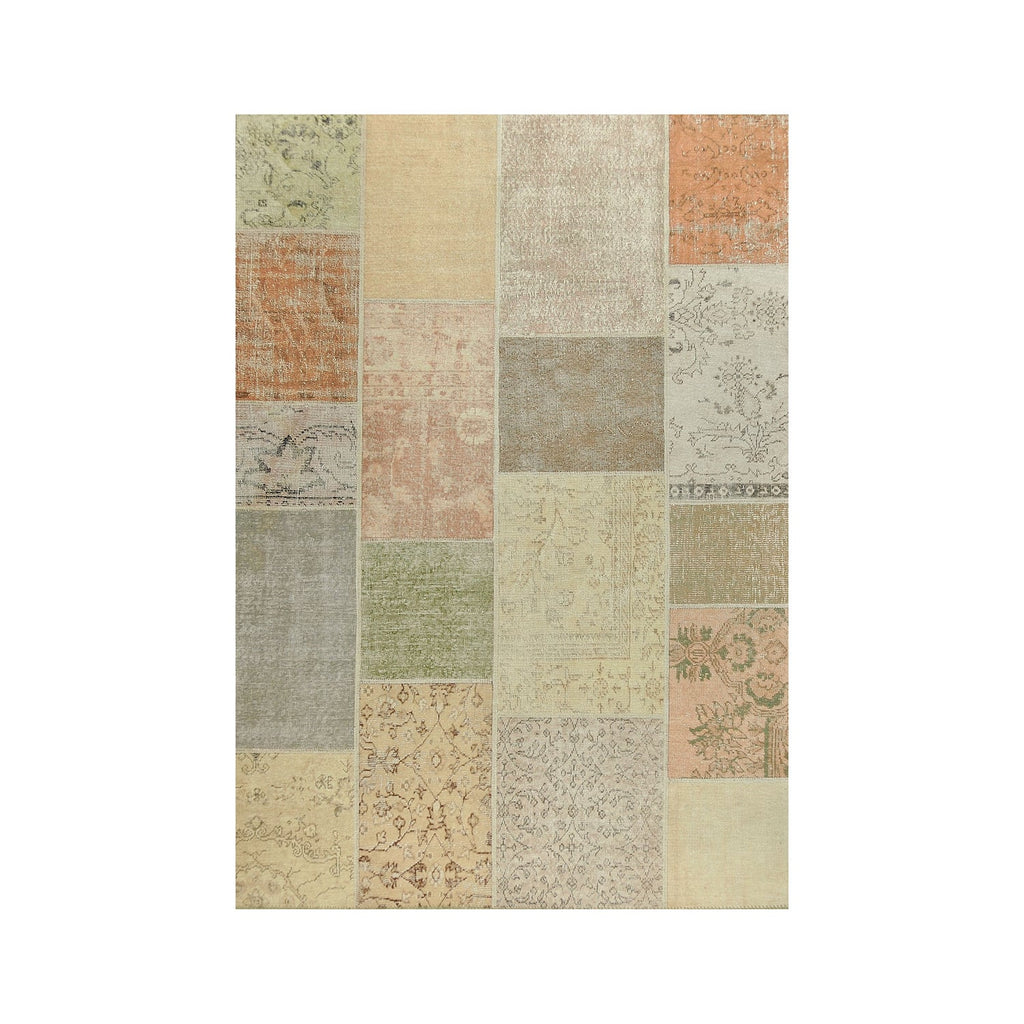 Patchwork floor rug - Nadine Yellow/Multicolor