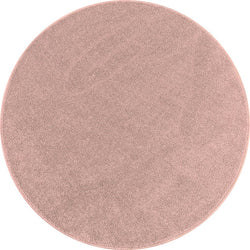 Round Low-Pile Floor Rug - Asa Rose