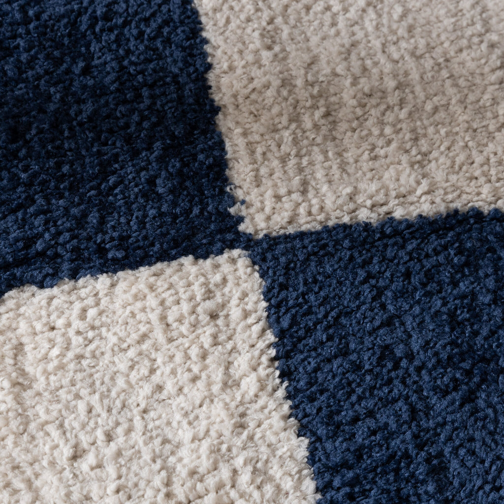 Checkerboard Rug - Blox Blue