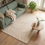 Scandinavian Rug - Charm Shapes Beige