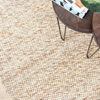 Wool Rug - Melange Cream/Brown Blended