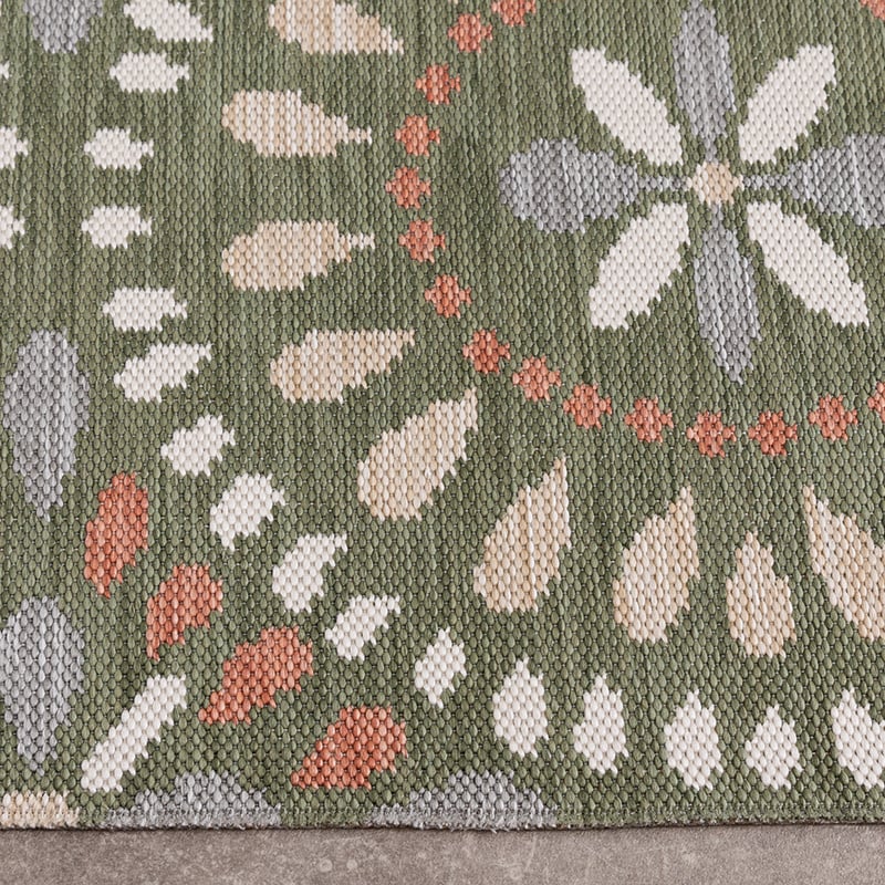 Indoor Outdoor Rug - Ranch Mandala Green
