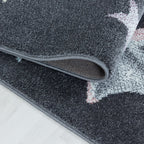 Children's floor rug - Fleurtje Dragon Pink