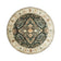 Round Vintage Outdoor Rug - Santo Flora Dark Green