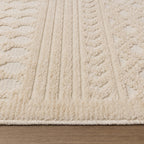 Washable Rug - Dunya Geo White