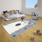 Children's Floor Rug - Lara Alpaca Grey/Yellow