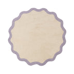 Round Washable Rug – Hazy Lilac/Cream
