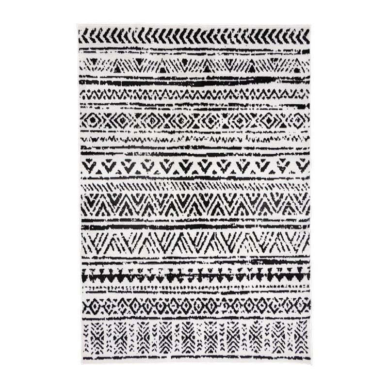 Scandinavian Rug - Scandi Geo Black/White