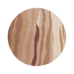 Round Wool Rug – Liora Pink