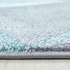 Modern Floor Rug - Brick Blue 1130