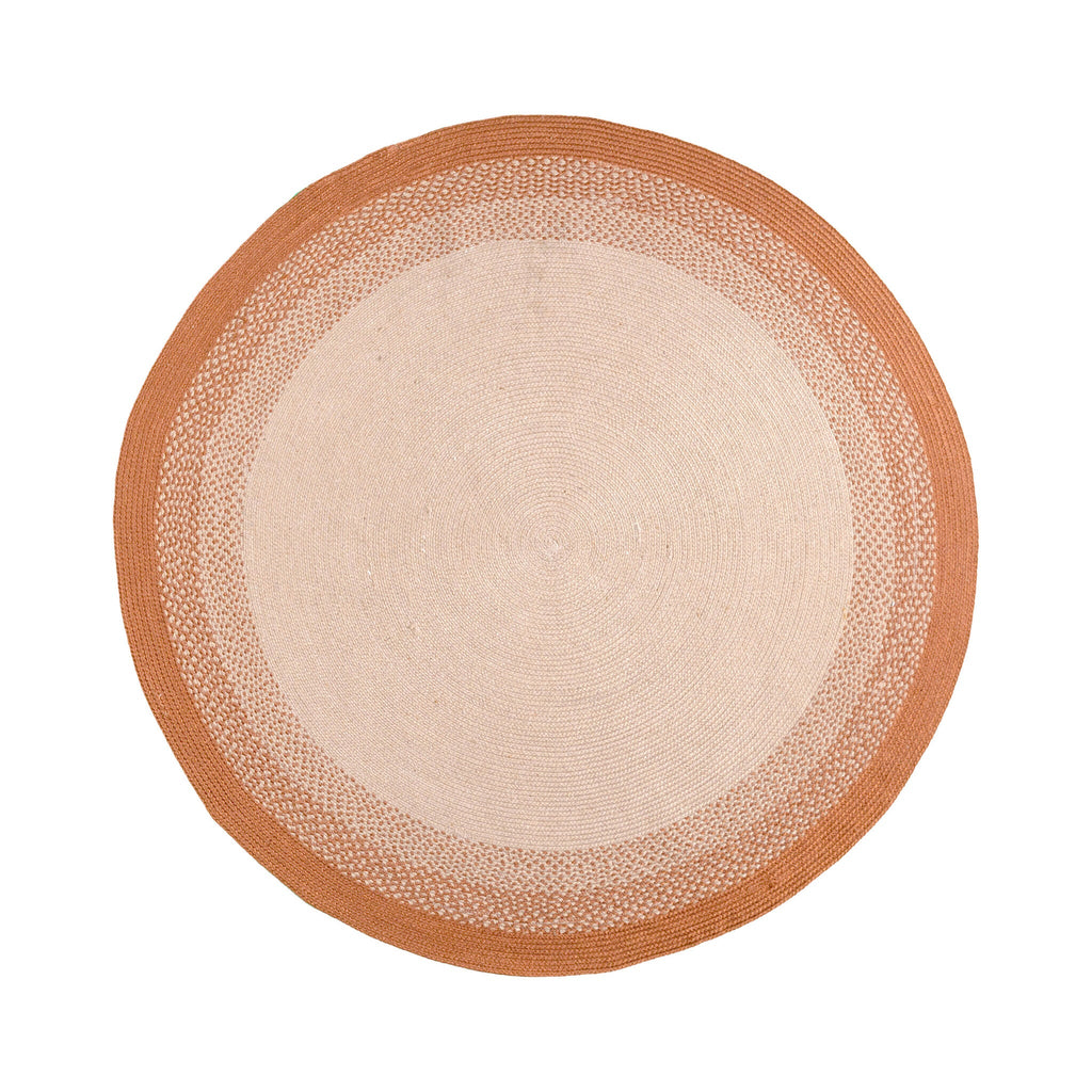 Round Indoor Outdoor Rug - Florence Terracotta