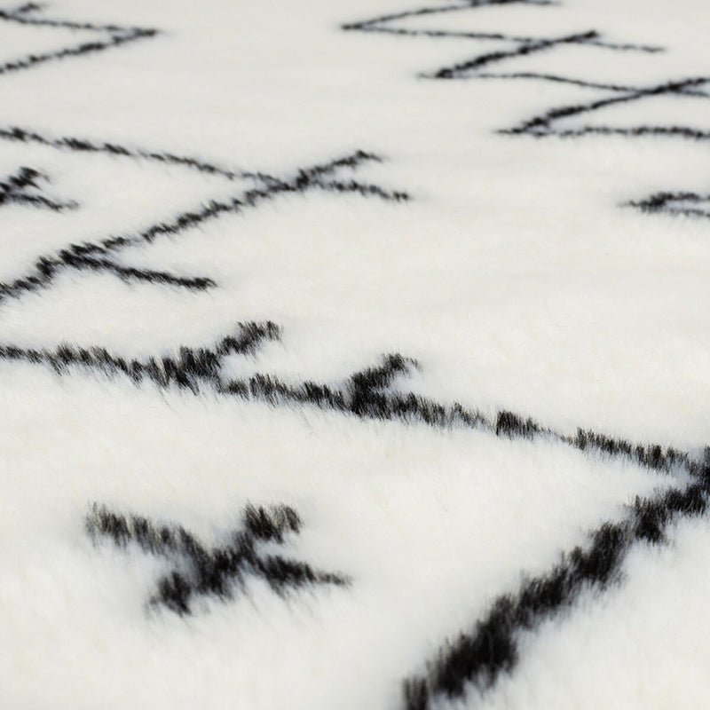 Berber floor rug - Furo Adil Cream/Black
