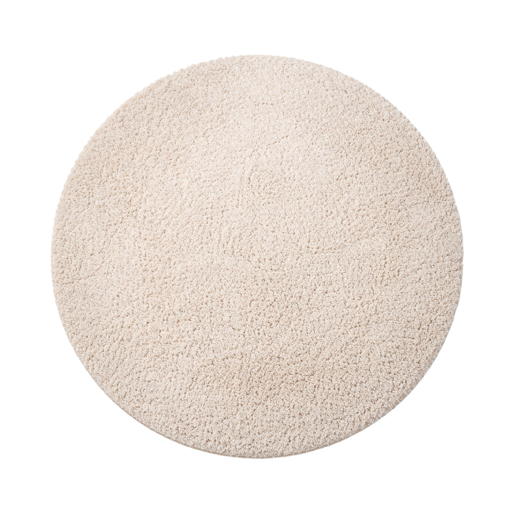 Round Fluffy Rug – Bobby Cream