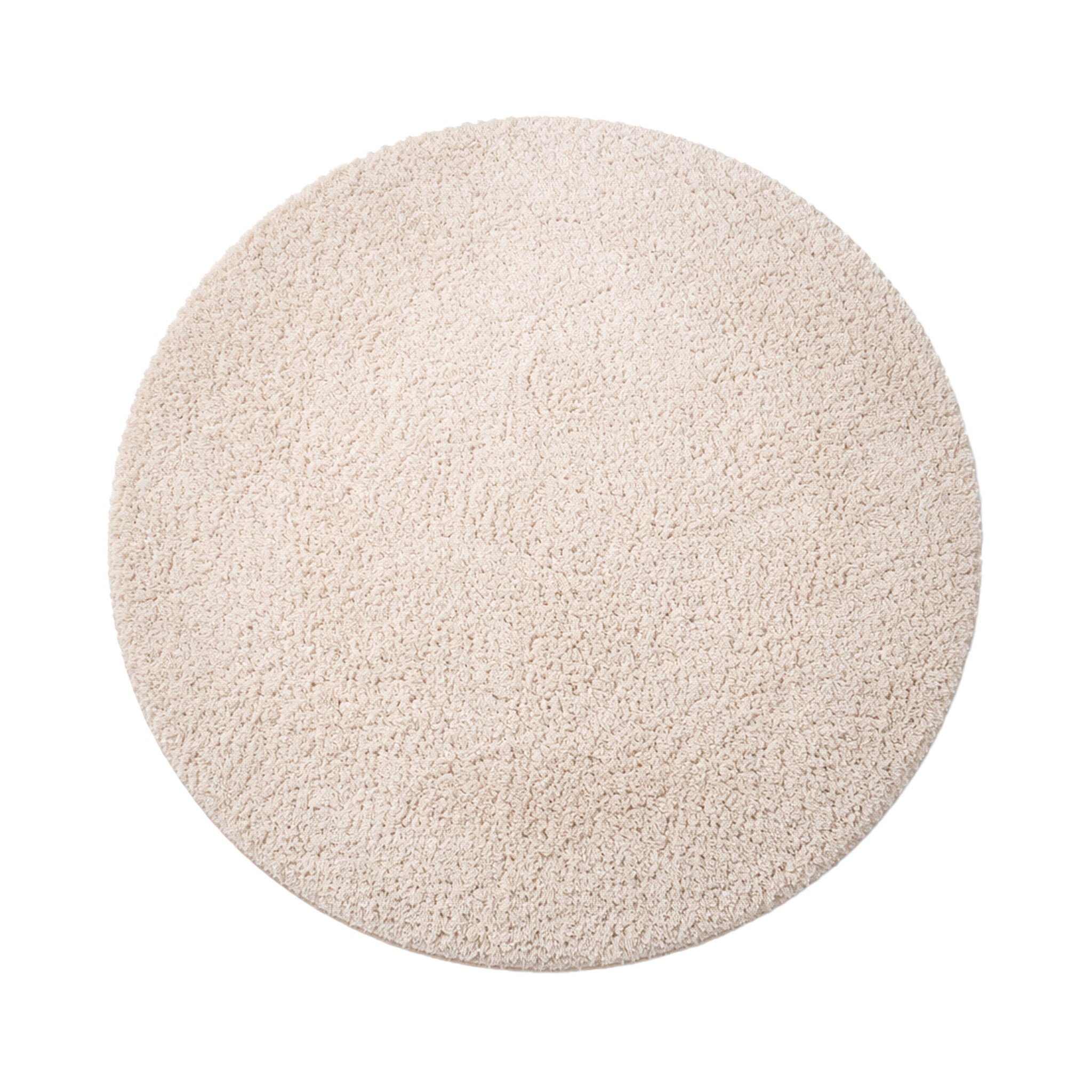 Round Fluffy Rug – Bobby Cream
