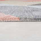 Geometric floor rug - Zeso Icon Terracotta