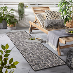 Modern balcony rug - Liparo Napoli Black