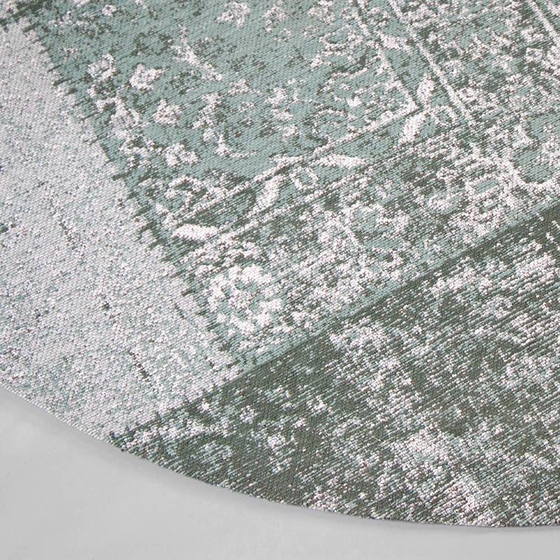 Round Patchwork Rug - Dreams Green