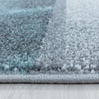 Modern floor rug - Optimism Box Blue/Grey
