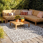 Outdoor Rug - Summer Pattern Grey