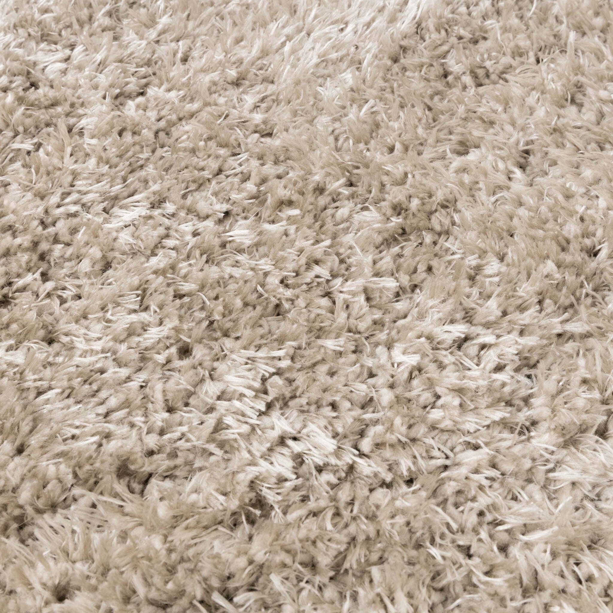 Oval Shaggy Rug - Blaze Beige/Grey