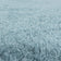 Round high-pile floor rug - Fuzzy Light Blue