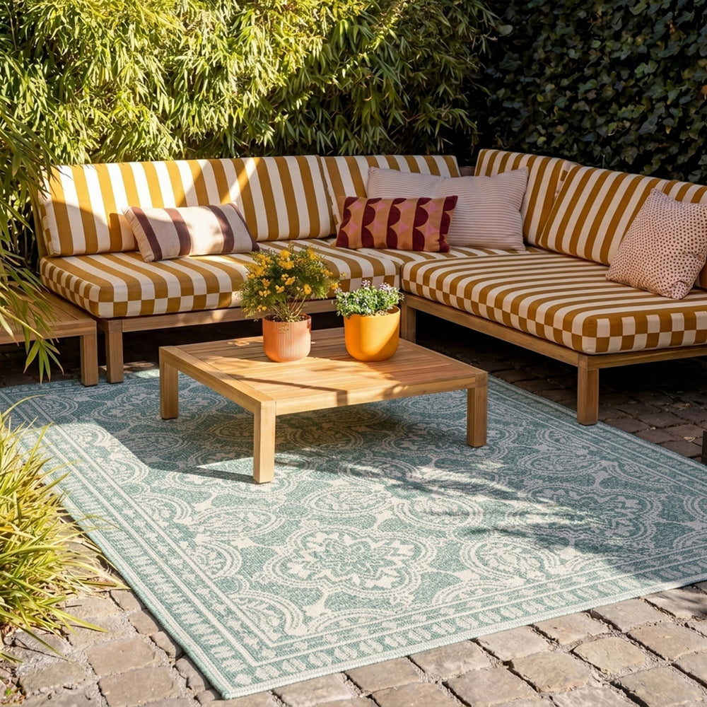 Outdoor Rug - Summer Oriental Green