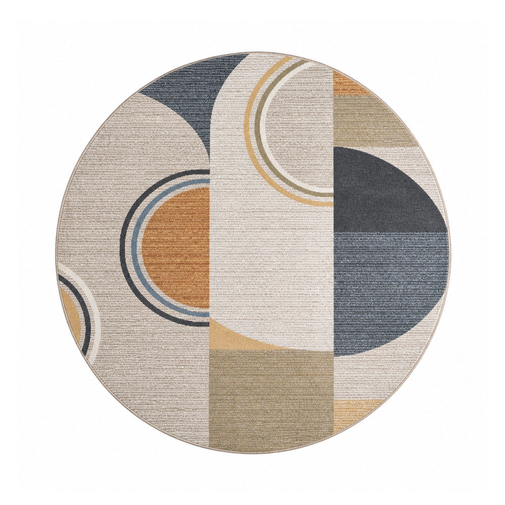 Round washable rug - Misha Blocks Multicolour