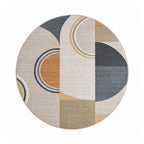 Round washable rug - Misha Blocks Multicolour
