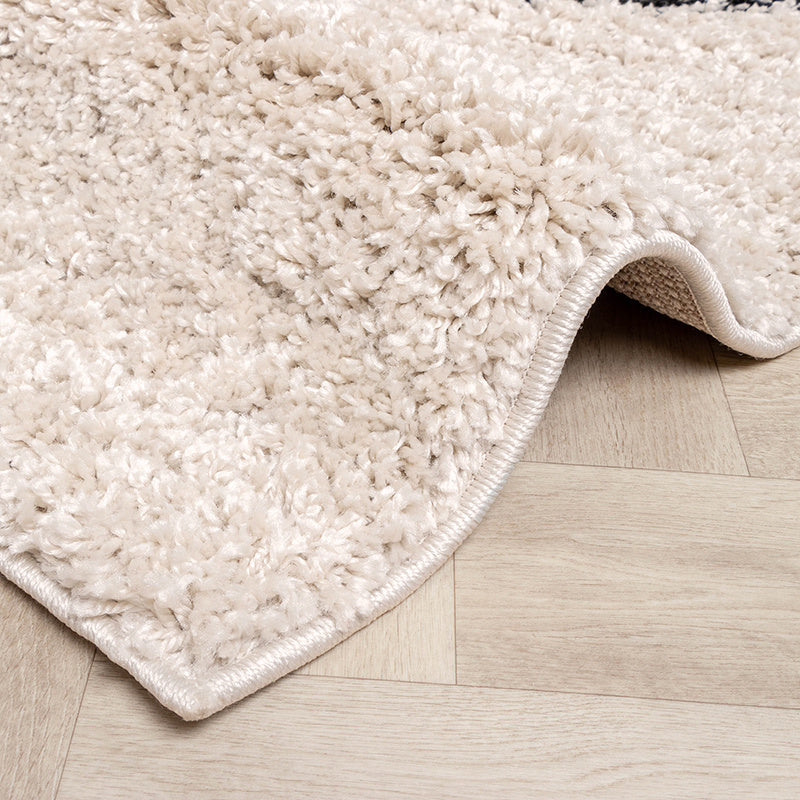 High Pile Rug - Sensa Lines Cream/Black
