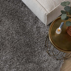 Round Shaggy Rug - Blaze Grey
