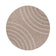 Round Indoor & Outdoor Rug - Sierra Curves Beige/Cream