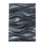 Modern Floor Rug - Streaky Current Black/Gray