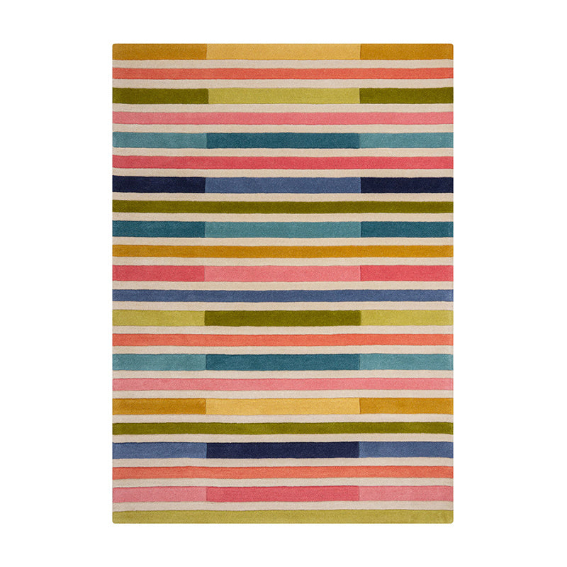 Modern floor rug - Illo Piano Pink/Multicolor