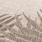 Round Outdoor Rug - Tiga Edge Taupe