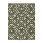 Geometric Outdoor Rug – Faro Ripple Green/White