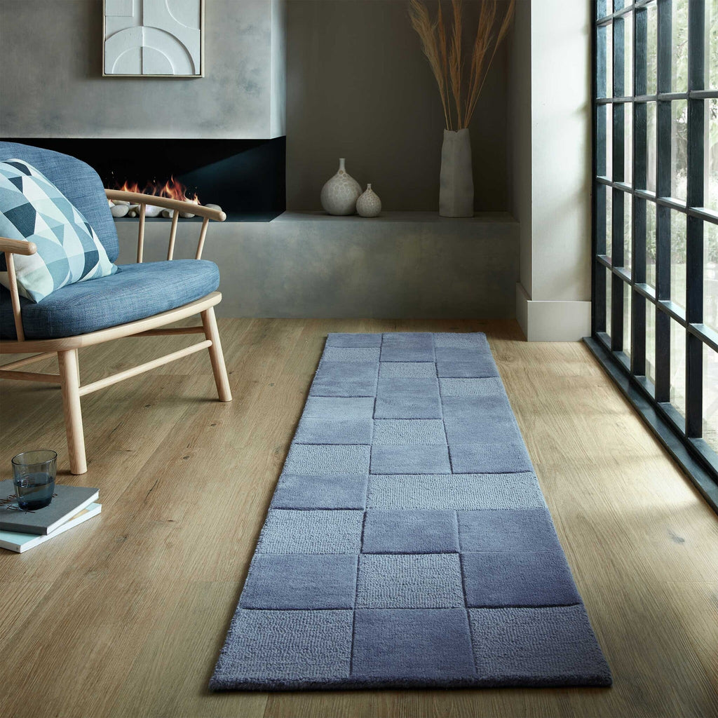 Luxury runner - Xeano checkerboard Blue