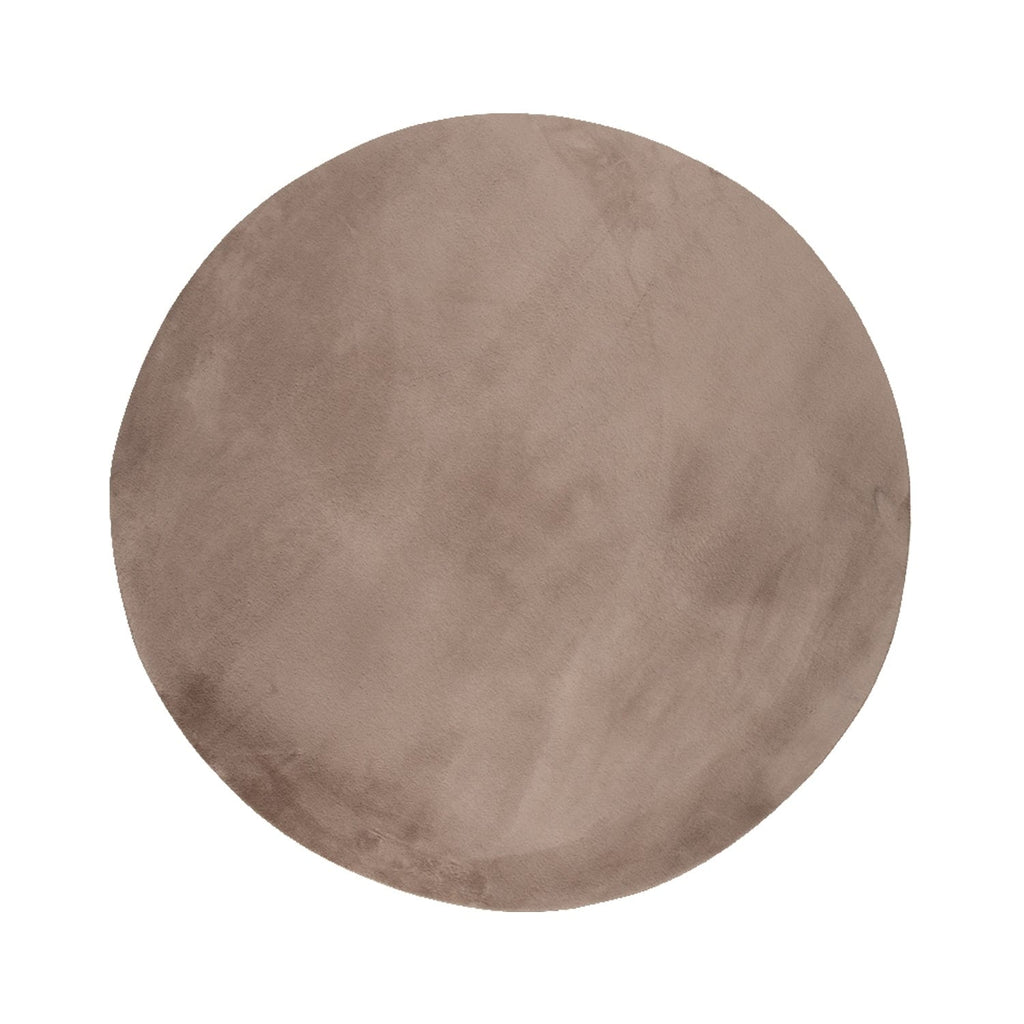 Round Low-Pile Rug - Cozy Taupe