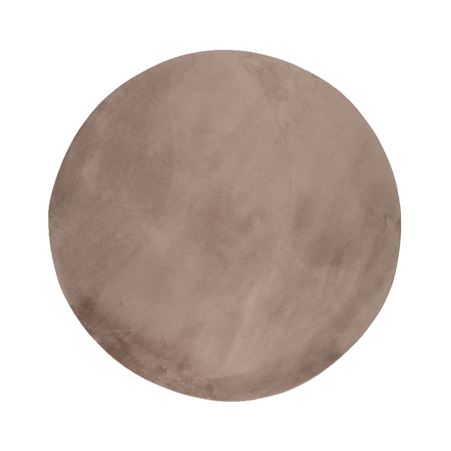 Round Low-Pile Rug - Cozy Taupe