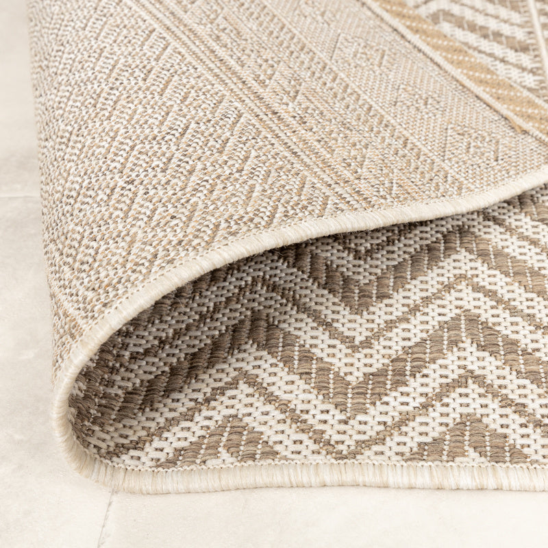 Jute Outdoor Rug - Nomad Aztec Cream