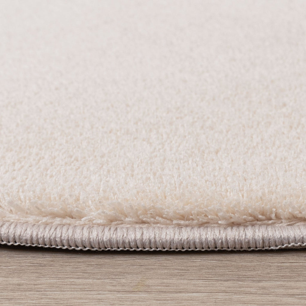 Round Washable Rug - Vivid Beige