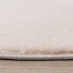 Round Washable Rug - Vivid Beige