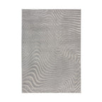 Graphic Floor Rug - Patno Channel Silver
