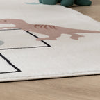 Kids Play Rug - Ruby Dino Cream