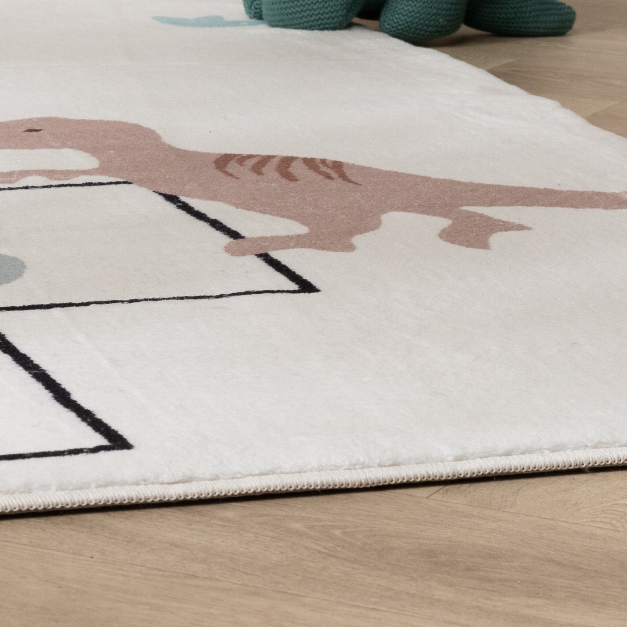 Kids Play Rug - Ruby Dino Cream