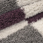 High-pile floor rug - Gala Purple