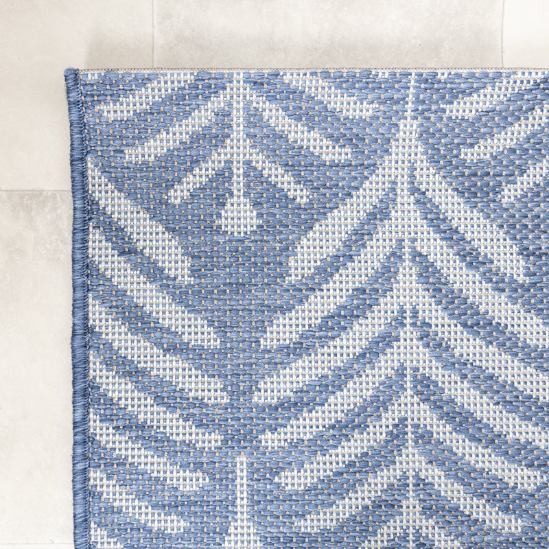 Outdoor Rug - Summer Leaves Blue
