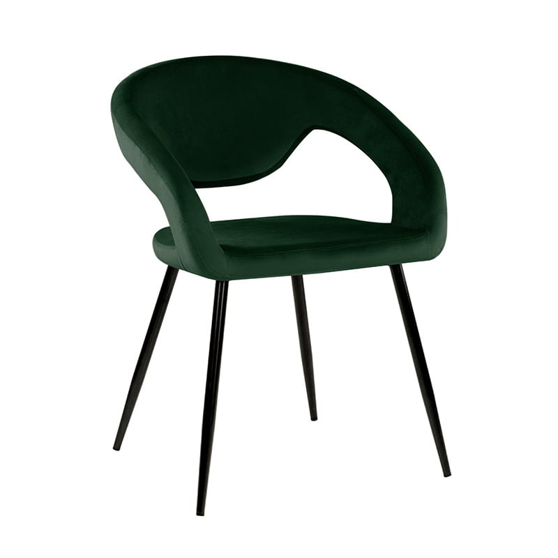Velvet Dining Chair - Lenn Dark Green