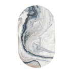 Oval modern rug - Aspen Blue 8656