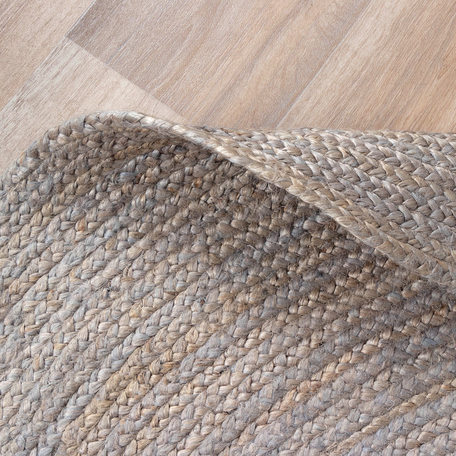 Jute Rug - Fair Round Grey